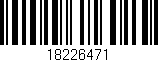 Código de barras (EAN, GTIN, SKU, ISBN): '18226471'