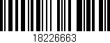 Código de barras (EAN, GTIN, SKU, ISBN): '18226663'