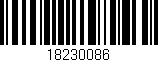 Código de barras (EAN, GTIN, SKU, ISBN): '18230086'