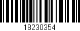 Código de barras (EAN, GTIN, SKU, ISBN): '18230354'