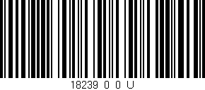 Código de barras (EAN, GTIN, SKU, ISBN): '18239_0_0_U'