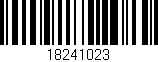 Código de barras (EAN, GTIN, SKU, ISBN): '18241023'