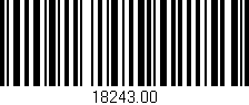 Código de barras (EAN, GTIN, SKU, ISBN): '18243.00'