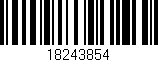Código de barras (EAN, GTIN, SKU, ISBN): '18243854'