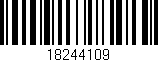 Código de barras (EAN, GTIN, SKU, ISBN): '18244109'