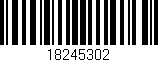 Código de barras (EAN, GTIN, SKU, ISBN): '18245302'