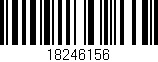 Código de barras (EAN, GTIN, SKU, ISBN): '18246156'