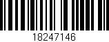 Código de barras (EAN, GTIN, SKU, ISBN): '18247146'