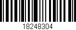 Código de barras (EAN, GTIN, SKU, ISBN): '18248304'