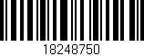 Código de barras (EAN, GTIN, SKU, ISBN): '18248750'