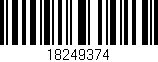 Código de barras (EAN, GTIN, SKU, ISBN): '18249374'
