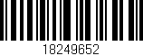 Código de barras (EAN, GTIN, SKU, ISBN): '18249652'