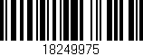 Código de barras (EAN, GTIN, SKU, ISBN): '18249975'