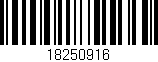 Código de barras (EAN, GTIN, SKU, ISBN): '18250916'