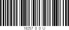 Código de barras (EAN, GTIN, SKU, ISBN): '18257_0_0_U'