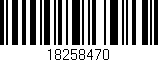 Código de barras (EAN, GTIN, SKU, ISBN): '18258470'