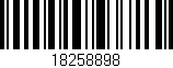 Código de barras (EAN, GTIN, SKU, ISBN): '18258898'