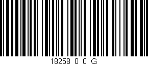 Código de barras (EAN, GTIN, SKU, ISBN): '18258_0_0_G'