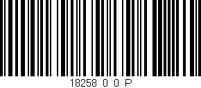 Código de barras (EAN, GTIN, SKU, ISBN): '18258_0_0_P'