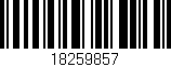 Código de barras (EAN, GTIN, SKU, ISBN): '18259857'