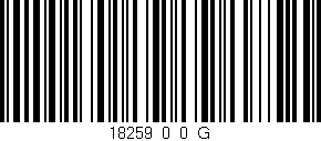 Código de barras (EAN, GTIN, SKU, ISBN): '18259_0_0_G'