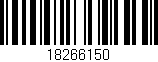 Código de barras (EAN, GTIN, SKU, ISBN): '18266150'