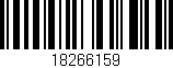 Código de barras (EAN, GTIN, SKU, ISBN): '18266159'