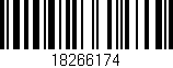 Código de barras (EAN, GTIN, SKU, ISBN): '18266174'