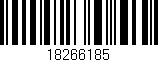 Código de barras (EAN, GTIN, SKU, ISBN): '18266185'
