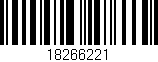 Código de barras (EAN, GTIN, SKU, ISBN): '18266221'