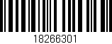 Código de barras (EAN, GTIN, SKU, ISBN): '18266301'