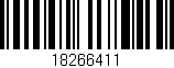 Código de barras (EAN, GTIN, SKU, ISBN): '18266411'