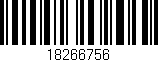 Código de barras (EAN, GTIN, SKU, ISBN): '18266756'