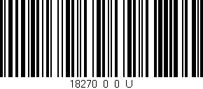 Código de barras (EAN, GTIN, SKU, ISBN): '18270_0_0_U'