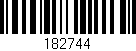 Código de barras (EAN, GTIN, SKU, ISBN): '182744'