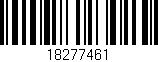 Código de barras (EAN, GTIN, SKU, ISBN): '18277461'