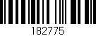 Código de barras (EAN, GTIN, SKU, ISBN): '182775'
