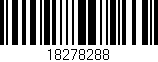 Código de barras (EAN, GTIN, SKU, ISBN): '18278288'