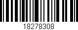 Código de barras (EAN, GTIN, SKU, ISBN): '18278308'