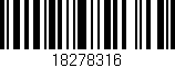 Código de barras (EAN, GTIN, SKU, ISBN): '18278316'