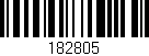 Código de barras (EAN, GTIN, SKU, ISBN): '182805'