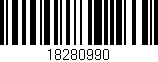 Código de barras (EAN, GTIN, SKU, ISBN): '18280990'