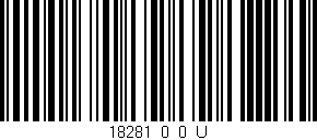 Código de barras (EAN, GTIN, SKU, ISBN): '18281_0_0_U'