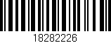 Código de barras (EAN, GTIN, SKU, ISBN): '18282226'