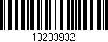 Código de barras (EAN, GTIN, SKU, ISBN): '18283932'