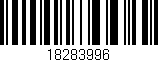 Código de barras (EAN, GTIN, SKU, ISBN): '18283996'