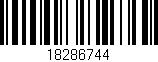 Código de barras (EAN, GTIN, SKU, ISBN): '18286744'