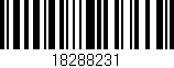 Código de barras (EAN, GTIN, SKU, ISBN): '18288231'
