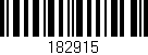 Código de barras (EAN, GTIN, SKU, ISBN): '182915'