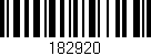 Código de barras (EAN, GTIN, SKU, ISBN): '182920'